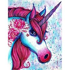Disegno Di Un Unicorno Fiori E Criniera Colorata Di Rosso Disegni Disegni Da Colorare Unicorno