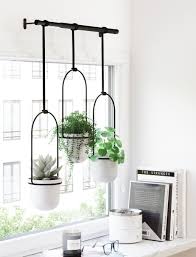 Umbra Triflora Adjustable Hanging Planters White Black Walmart Com Wall Planters Indoor Hanging Plants Indoor Hanging Planters Indoor