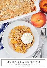 Peach Cobbler With Cake Mix Recipe Cake Mix Peach Cobbler Peach Cobbler Peach Cobbler Recipe