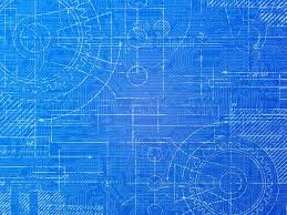 Technical Electronics Blueprint Wallpaper Mural Murals Your Way Blueprints Blueprint Art