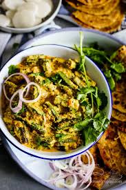 Hyderabadi Dahi Bhindi Masala Recipe Simple Dahi Bhindi Recipe Indian Vegetable Recipes Bhindi Masala Recipe Indian Food Recipes