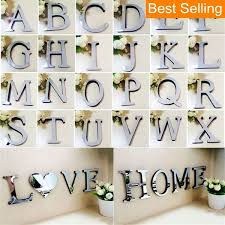 This stunning plastic spoon and mirror wall decor was something that came to my mind while i was sipping a hot. Diy Mirror Wall Letter Stickers Letter Wall Stickers Wall Art Letters Stickers Wall Sticker Letters Removable Wall Decor Letters Stickers Wish