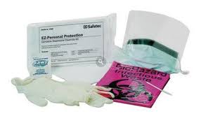 Safetec Ez Protection Bio Hazard Clean Up Kit Includes Gloves Fluid