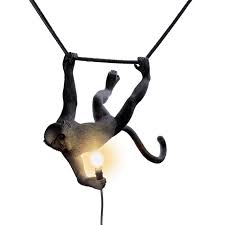 Ever since it was established in 1964, the company has pursued its mission of making the most of professionalism, service and above all an endless product research, striving for improvement, innovation and originality. Seletti Monkey Swing Light Black Outdoor Panik Design