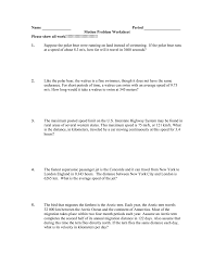 You can & download or print using the browser document. Speed And Velocity Problems