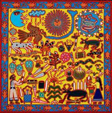 huichol art latin american folk symbolic coloriage barbie