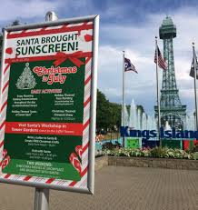 31, park officials say, bringing with it five million holiday lights and a smorgasbord of holiday attractions. Kings Island Christmas In July 02 Optimistic Mommy