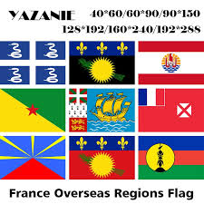 Martinique, an overseas territorial collectivity of france located in the caribbean, has no flag with official status other than the french national flag. Yazanie France Martinique Guadeloupe Polynesia Guiana Saint Pierre And Miquelon Wallis And Futuna Reunion French Regions Flags Flags Banners Accessories Aliexpress