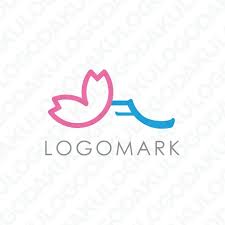桜と富士裾野のロゴ ロゴ 山のロゴ ロゴデザイン