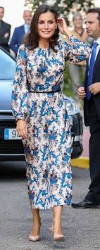 We did not find results for: Queen Letizia Brings Back Printed Sandro Silk Dress For Visit The National Museum Of Natural Sciences Queen Letizia Style