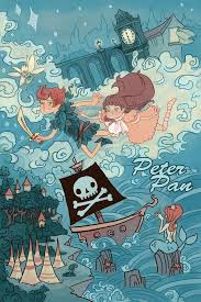 The Gorgonist Monstrously Charming Comics Illos Literary Pop Posters Peter Pan And Tinkerbell Drawing Cartoon Characters Peter Pan