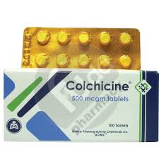 Colchicine appears as odorless or nearly odorless pale yellow needles or powder that darkens on exposure to light. Colchicine 500 Mcg 10 Tablet 1 Strip Beta Fouda Pharmacy