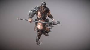 Longilk Barbarian By Dexsoft Games Barbarian 3d Model Animated Characters