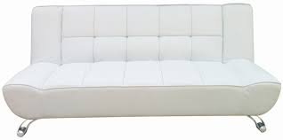 Trantino 3 seater leather sofa. Agata White Faux Leather Sofa Bed With Curved Chrome Finish Legs Designer Sofas4u
