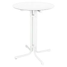 Höhenverstellbar stehtisch bistrotisch garten tisch bartisch partytisch schwarz. Mfg Garten Stehtisch Rund O X H 70 X 110 Cm Sevelit Weiss Klappbar Bauhaus