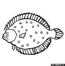 Here forget about all of the tension. Flounder Coloring Page Free Flounder Online Coloring