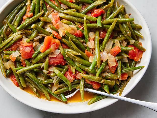 Green Beans and Tomatoes