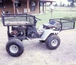 Free delivery and returns on ebay plus items for plus members. Farm Show Low Cost 4 Wheeler Made From Old Riding Mower Riding Mower 4 Wheeler Homemade Tractor