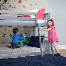 Although you can still rarely find a bunk bed with. Max Lily Twin Over Twin Low Bunk Bed With Slide Overstock 33685544