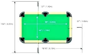 Regulation Size Pool Table Height Dimensions Of A