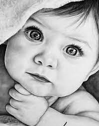Custom portrait, pencil drawing, black and white portrait. Freakybullet2 I Will Design Storyboard Art Digital Painting For 25 On Fiverr Com Cute Drawings Realistic Drawings Baby Sketch