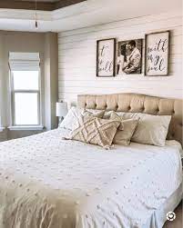 Do you favor rich paint colors or subtle shiplap in other. Farmhouse Bedroom Decor Shiplap Bedroom Tufted Headboard White Comforter Master Bedroom Wall Decor Master Bedrooms Decor Wall Decor Bedroom