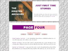 The Kristen Archives - Just First Time Stories