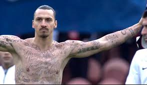 James asks zlatan ibrahimovic about donning the cover of espn magazine's body issue in the nude, revealing quite a canvas of tattoos, and which of them was t. Zlatan Ibrahimovic Tattooed Names Of 50 Starving People On His Body Daily Mail Online