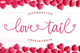 A collection of free downloadable fonts that have tails included. Love Tail Font By Goodjavastudio Creative Fabrica