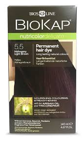 Mahogany hair color looks incredible against cool toned skin, and helps to bring out blue and green eyes. Biokap Mahogany Light Brown 5 5 Permanent Hair Dye 140ml Natural Health Products
