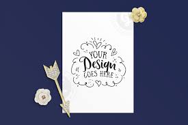 Download A5 Greeting Card Mockup By Garlic Friday Design Thehungryjpeg Com