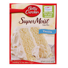 2 boxes betty crocker® supermoist® yellow cake mix water, vegetable oil and eggs called for on cake mix boxes 3 containers betty crocker® rich & creamy vanilla frosting red food color 1 fashion doll (11. Betty Crocker Cake Mix Vanilla 432g Is Available At Your Rb Patel Stores