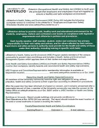 The law requires you to follow workplace safety and health rules that apply to your own actions and conduct on the job. Posting Requirements Safety Office University Of Waterloo