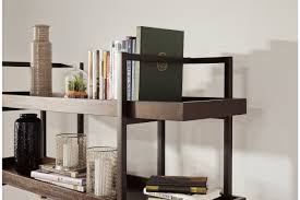Half round shelf w/metal brackets. Starmore 76 Bookcase Ashley Furniture Homestore
