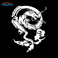 Gunakan 25+ font stiker keren ini. 12 16cm Dragon Tribal Pattern Car Decor Decals Cutting Sticker Japanese Style Decoration Car Bike L945 Car Stickers Aliexpress