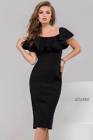 Black Fitted Knee Length Cocktail Dress 40301 Short Cocktail Dress Knee Length Cocktail Dress Elegant Dresses Short