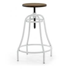 Tabouret Wawa Blanc Tabourets De Bar Pas Cher Tabouret Tabourets De Bar Pivotant