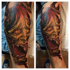 Black And Grey Tattoo Artists Edmonton Shane Ford Of Crimson Empire Tattoo Edmonton Ford Tattoo Hannya Mask Tattoo Tattoo Desings