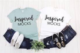 Family Tshirt Mock Up Bella Canvas 3001 Heather Dusty Blue And White Tshirt Mockup Shirt Mockup Family Tshirts Shirt Mockup Mocking