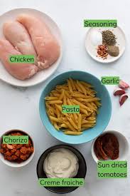 It's quick, easy and absolutely bursting with. Creamy Chicken And Chorizo Pasta So Easy Hint Of Healthy