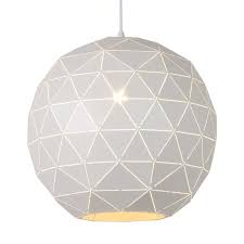 Weisse Hangeleuchte Otona Aus Metall Lumieres Suspendus Suspension Blanche Interieur Moderne
