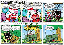 Clowning Around Gamer Cat Funny Webcomics Funny Games