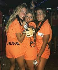 Orange Prisoner Halloween Costume Fantasias Fantasias Femininas Fantasias Criativas