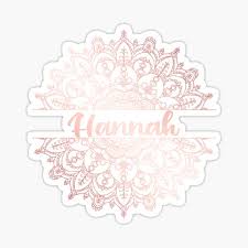 Check spelling or type a new query. Sticker Hannah Name Redbubble
