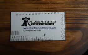 For large business seeking an integrated tool to keep their brand consistent. Philadelphia Luthier Tools Business Card Is A Handy Measuring Tool Luthier