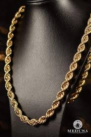 8mm Torsade Gold Chain With Pendant 10k Gold Chain Gold Pendants For Men