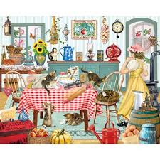 When you're looking for something to fill your free time, occupy your mind, relieve stress and give your hands something to do. 33 Off Select 300 Piece Puzzles Kittens In The Kitchen 300 Large Piece Jigsaw Puzzle Larger Piece Jigsaw Puzzles Jigsaw Puzzles Cat Puzzle