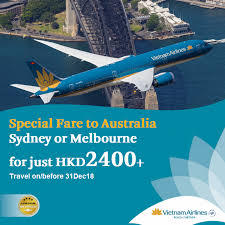 Visit Australia On Vietnam Airlines For Just Hkd2400 Sales Till 31dec18 Full Terms And Conditions Please Call 2 Vietnam Airlines Visit Australia Australia