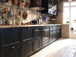 cuisine ikea laxarby noir recherche google one wall kitchen ikea metod kitchen one wall kitchen design