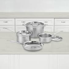 Reviewed in the united states on june 20, 2017. Cuisinart Multiclad Pro Tri Ply Stainless Steel 7 Piece Cookware Set Williams Sonoma